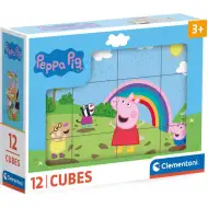 Peppa pujsa 12-delni pravljični kocki - Clementoni