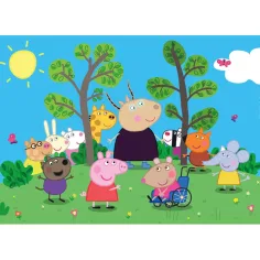 Peppa pujsa in prijatelji 24-delna maxi supercolor sestavljanka - Clementoni slika 2