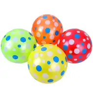 Pikčasta gumijasta žoga, 23 cm, na voljo v več barvah