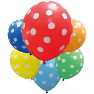 Pikčaste napihljive balone – komplet 6 kosov
