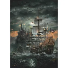 Piratska ladja 1500-delni HQC sestavljanka 59,5x84,5cm - Clementoni slika 2