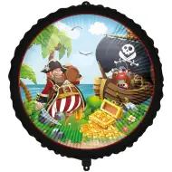 Piratski vzorec folija balon 46 cm