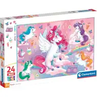 Pisani samorogi 24-delni maxi supercolor puzzle - Clementoni