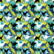 Pisano darilni papir z motivom dinozavrov 100x70 cm