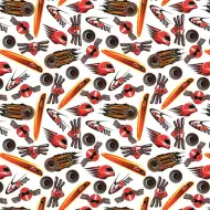 Plameni dirkaški ovijalni papir 100x70 cm