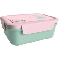 Plastična škatla za malico St.Right Mint and Pink