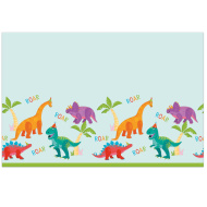 Plastični namizni prt Dino party 120 x 180 cm