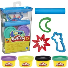Play‑Doh: komplet plastelina v posodi – z vesoljskimi oblikami – Hasbro
