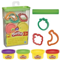 Play‑Doh: komplet plastelina v shranjevalni posodi – z sadnimi modelčki – Hasbro