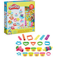 Play-Doh: 20-delni komplet slaščic iz plastelina s 7 lončki barvnega plastelina - Hasbro