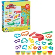 Play-Doh: 20-delni živalski komplet z 7 lončki barvne mase za modeliranje - Hasbro