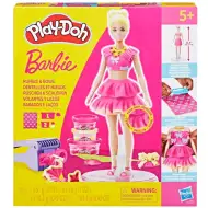 Play-Doh: Barbie kodri in pentlje komplet z maso za modeliranje - Hasbro