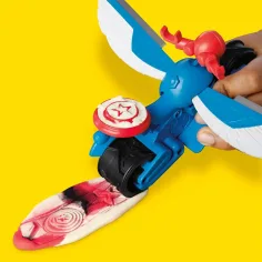 Play-Doh: Marvel Kapitan Amerika Moto Slicer igralni set - Hasbro slika 4