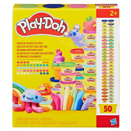 Play-Doh Mavrična zabava, komplet z 50 kosi modelirne mase - Hasbro