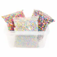PlayBox: 5 mm MIDI barvne likalne perle v vedru, pakiranje 30.000 kosov.