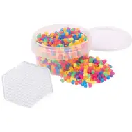 PlayBox: 5 mm MIDI likalne neon perlice s šesterokotno osnovno ploščo, 1000 kosov