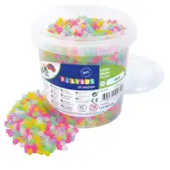 PlayBox: 5mm MIDI likalne perle, 5000 kosov, prozoren mix v vedru