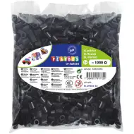 PlayBox: 9 mm XL MAXI likalni perle, 1000 kos črnih perlic