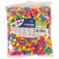 PlayBox: 9 mm XL MAXI neonske barvne likalne perle, paket 1000 kosov