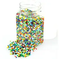 PlayBox: Barvne plastične perle za taljenje, 2-3 mm, paket 500 g.