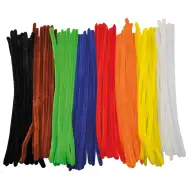 PlayBox: Barvne ženiljske niti osnovne barve 10mm x 30cm paket 100 kosov