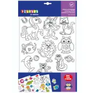 PlayBox: Barvni set nalepk 160 kosov