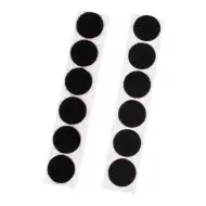 PlayBox: Črna samolepilna ježka 20 mm, set 12 kosov