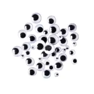 PlayBox: Črno-beli premikajoči se oči v več velikostih, 300 kosov