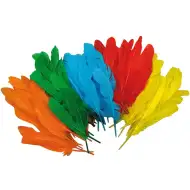 PlayBox: Dekorativna barvna puranja peresa 120 kos