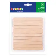 PlayBox: Dekorativne lesene palčke z zaobljenimi robovi 110x10mm, paket 96 kosov.