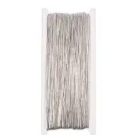 PlayBox: Elastična srebrno siva vrvica v kolutu dolžine 50 metrov in debeline 1 mm.