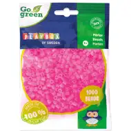 PlayBox: Go Green 5mm MIDI likalne perle, 1000 kosov, roza barva
