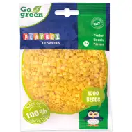 PlayBox: Go Green 5mm MIDI likalne perle, 1000 kosov, rumene barve.