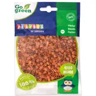 PlayBox: Go Green 5mm MIDI likalne perle, 1000 kosov, svetlo rjave barve