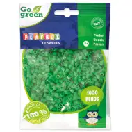 PlayBox: Go Green 5mm MIDI likalne perle, 1000 kosov v zeleni barvi.