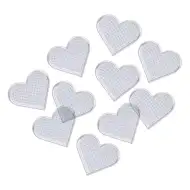 PlayBox: Komplet osnovnih plošč v obliki srca za 5 mm MIDI likalne perle, set 10 kosov