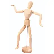 PlayBox: Lesena umetniška figura na stojalu 30cm