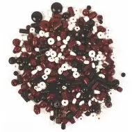 PlayBox: Leseni biseri v rjavi in beli barvi, 450 kosov