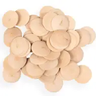 PlayBox: Leseni gumbi s premerom 60 mm, komplet 50 kosov