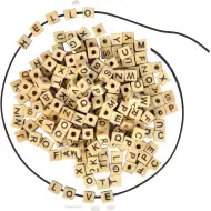 PlayBox: Naravne lesene kocke za kuhanje, velikosti 7x7 mm, paket 300 kosov.