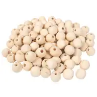 PlayBox: Naravne lesene kroglice velikosti 20 mm, pakiranje 100 kosov.