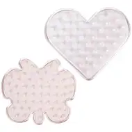 PlayBox: Osnovna plošča za likalne perle 9 mm s 5 metulji in 5 srčki