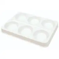 PlayBox: Prazna paleta za 6 barv s premerom 57 mm za 6 kosov