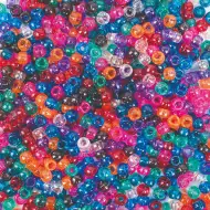 PlayBox: Prozoren barvni bleščeči biseri set 1000 kosov