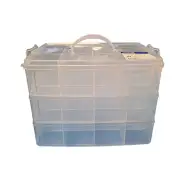 PlayBox: Prozorna 36-delna škatla za shranjevanje s 3 nivoji