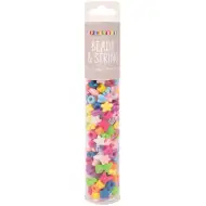 PlayBox: Raznobarvne mešane oblike za nizanje, 200 kosov