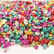 PlayBox: Raznolik komplet kovinsko obarvanih perlic, 3000 kosov