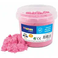 PlayBox: Roza barvna kinetična peska v vedru 1kg