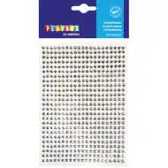 PlayBox: Samolepilni srebrni okrasni kamni 525 kosov