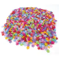 PlayBox: Set barvnih plastičnih perlic v obliki kosmičev, 6200 kosov